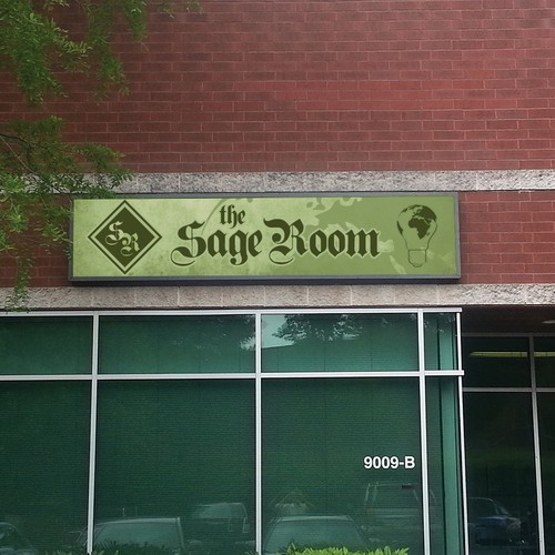 signage for The Sage Room