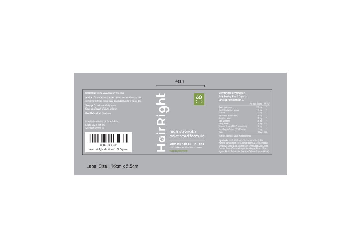 HairRight Label - Freshen Up *OR* Redesign
