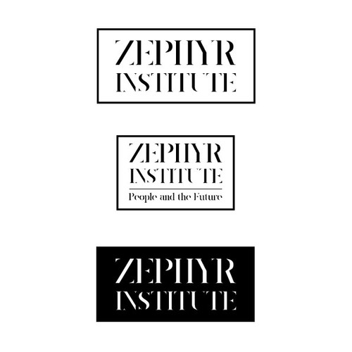 Create a visual identity for Zephyr, a think tank focused on people and the future