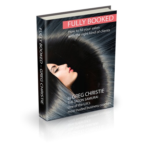 an eye-catching book cover for the hairdressing industry