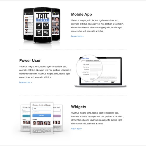 JAILBASE homepage design.
