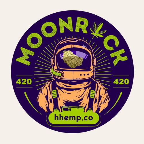 Moonrock sticker