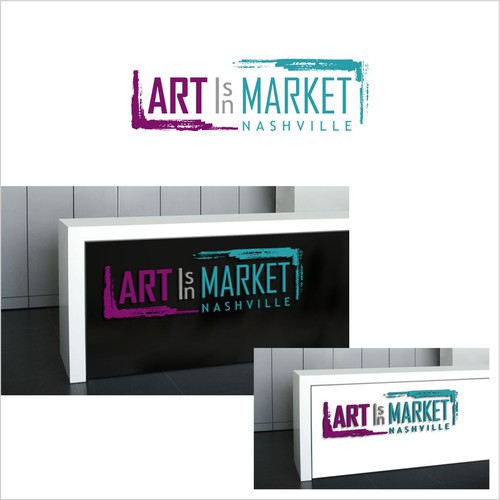 logo concept for Art is in Market