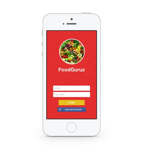 Create an app design for Foodguruz: The doctor's prescription for healthy eating out!