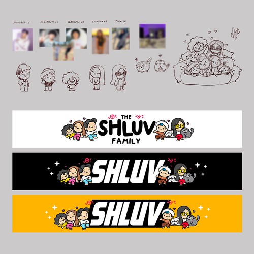 Characters for the Shluv family 