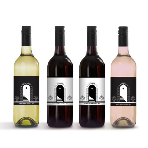 Italian wine "Arcangelo" label design