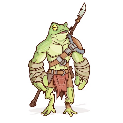 Frog Warrior Character