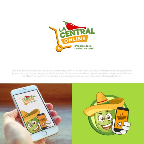 Logo para empresa familiar de venta de abarrotes en línea