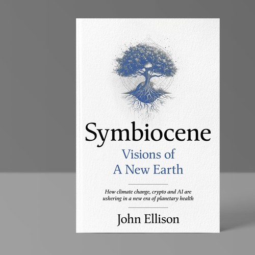 Book cover design for Symbiocene