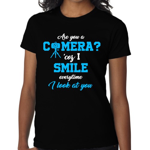 Are you a camera pick-up line shirt