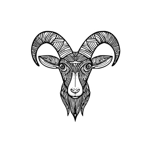 Goat Line Drawing