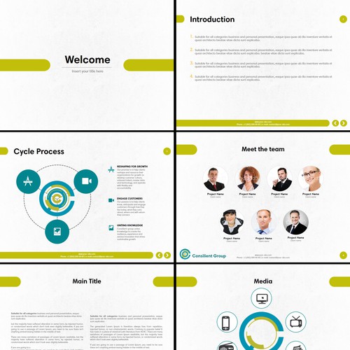 PowerPoint presentation for an US Business & Consulting company