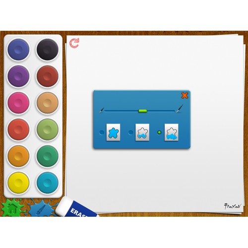 New UI for iPad Drawing Book app