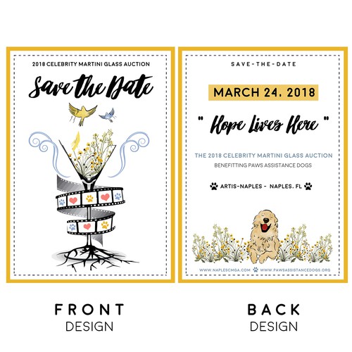 save the date card