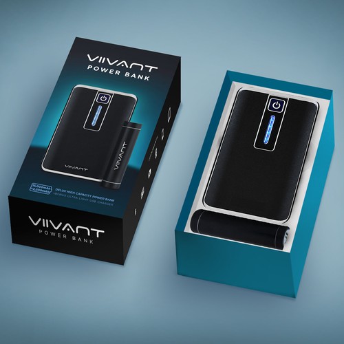 Create gift box for an portable usb charger (power bank) for ourViivant brand