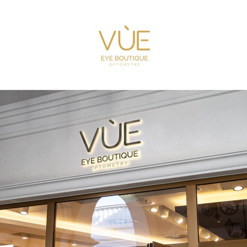 Luxurious typeface logo for eye boutique