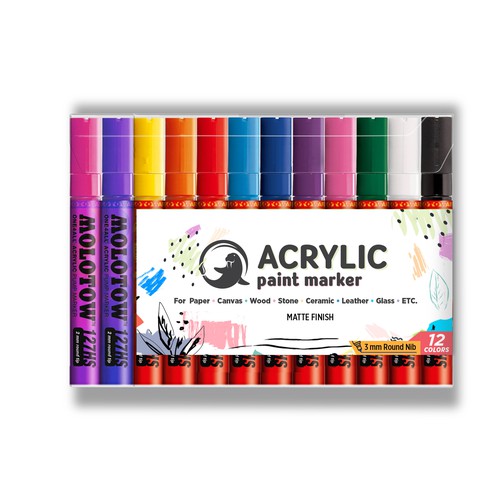 Acrylic paint marker