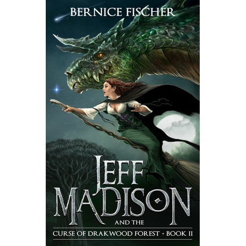 illustration and book cover design for fantasy
