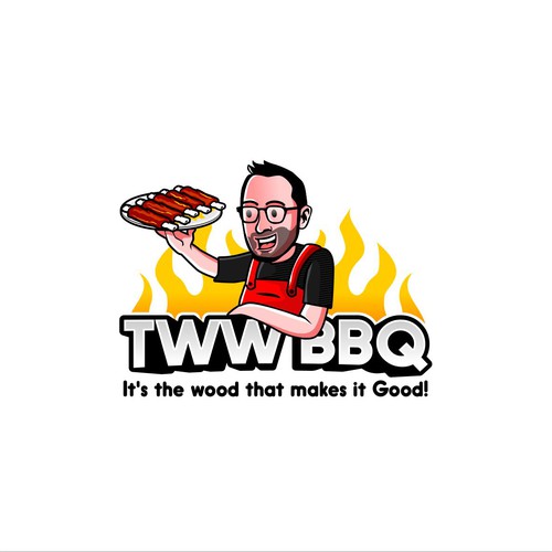 Fun BBQ Logo for TWW BBQ 