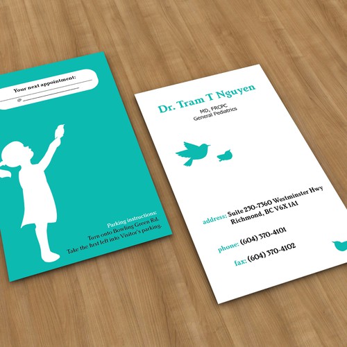 Dr. Tram needs a Business Card!