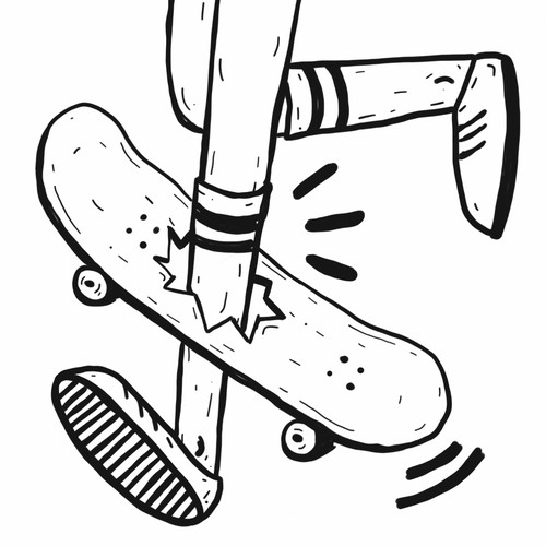 Someone ask for a skate illustration