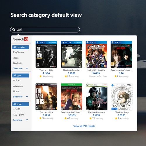 search widget 