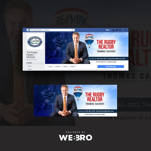 Rugby/Real Estate Facebook Cover