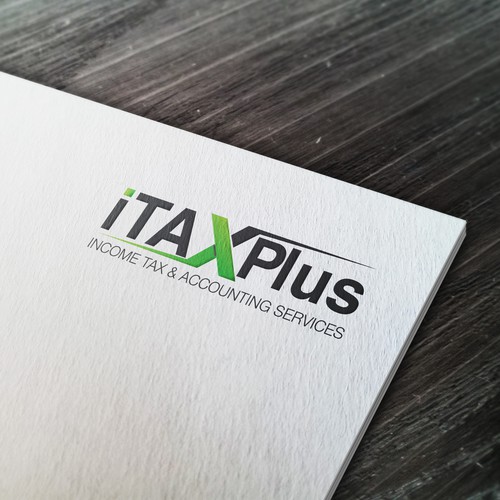 Logo concept for financial company iTaxPlus