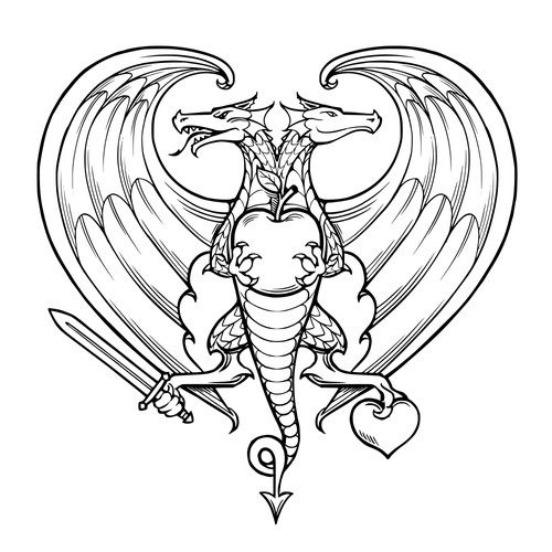Heraldic symbol of love