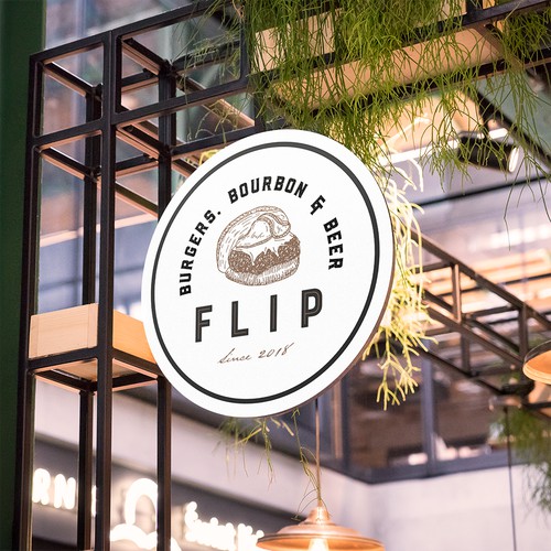 Logo Design Concept for Flip Burgers