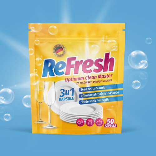 ReFresh logo and packaging design