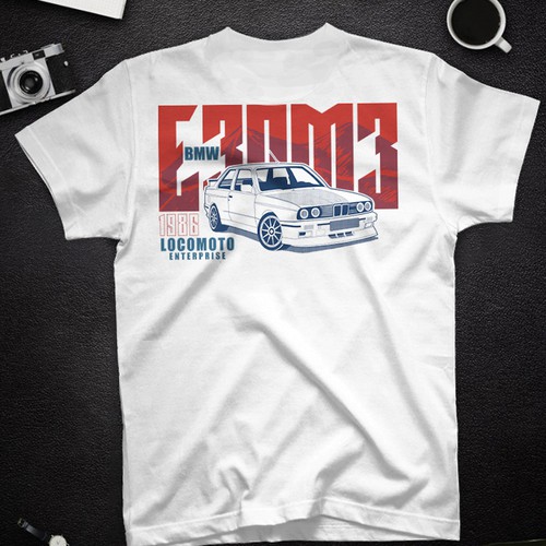 retro vintage tee design