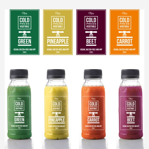 Label design for juice