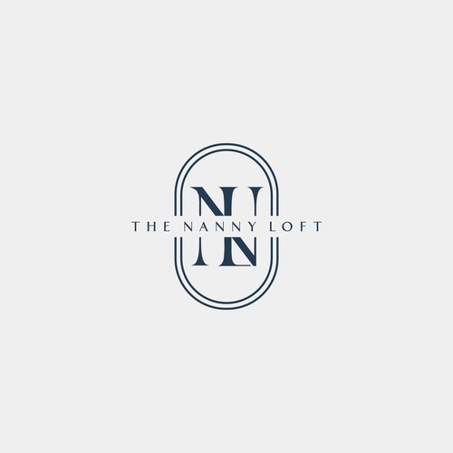 Modern Elegant logo Letter NL