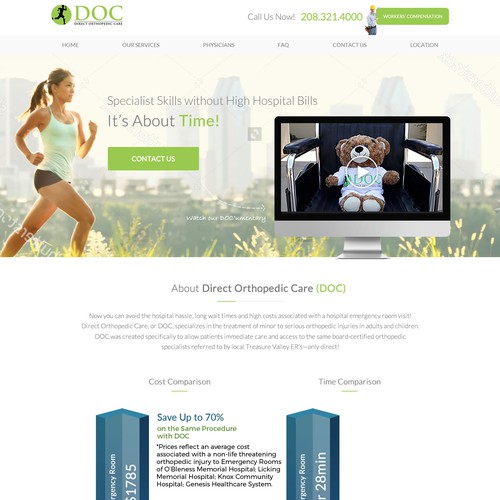 Orthopedic Medical Website Design