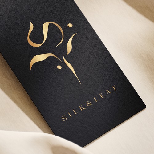 Silk & Leaf - Elegant Logo Design