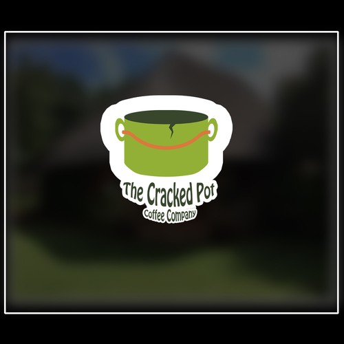 coffee company logo sticker