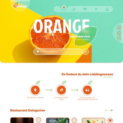 Learning project for a delivery service