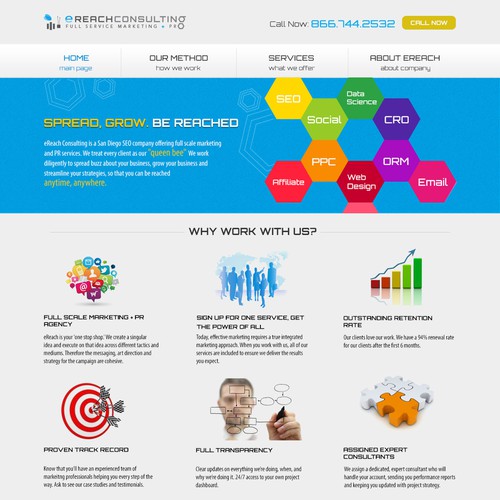 Design Landing Page for Marketing Company