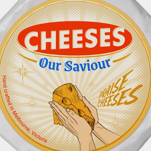Label made for a cheese company