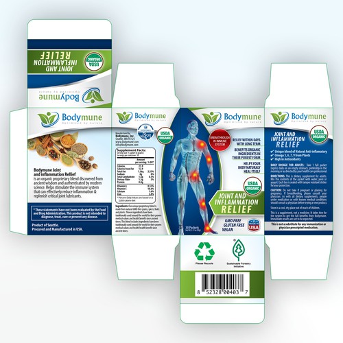 New product packaging wanted for Bodymune