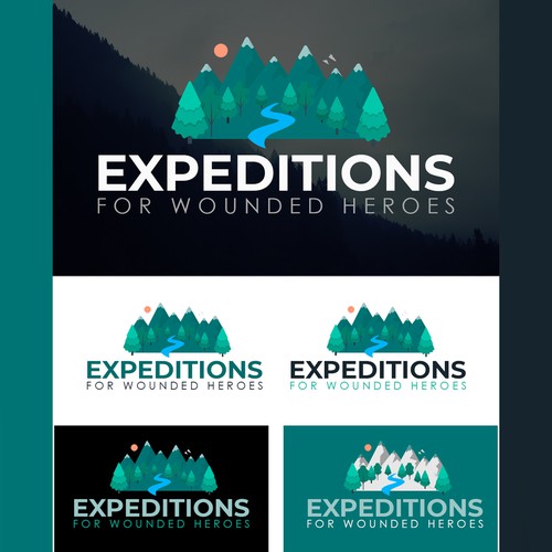 Logo design for Expeditions For Wounded Heroes