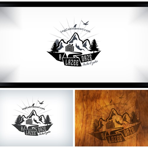 Create a Vintage feeling brand for a Luxury Log Cabin Resort