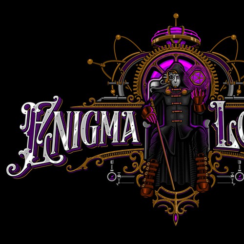 Steampunk logo theme for ENIGMA LOVER youtube chanel.