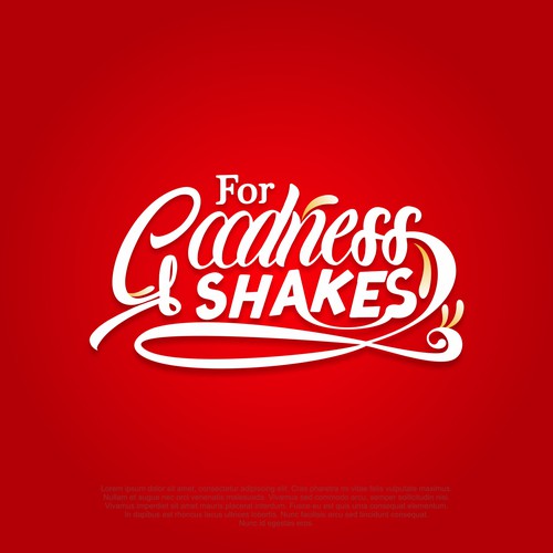 LOGO CONCEPT FOR GOODNESS SHAKE