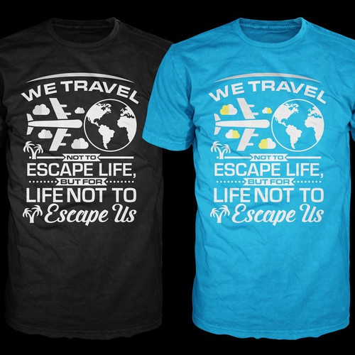 Typography Tshirt Design For Travellers