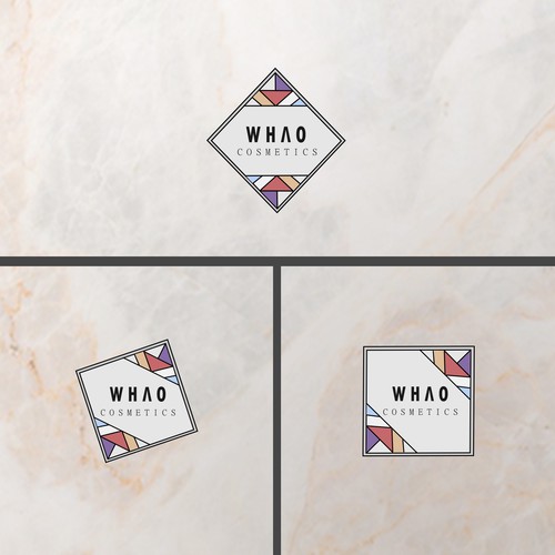 Feminine logo concept for WHAO Cosmetics