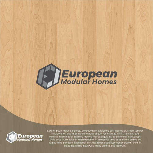 modern logo concept fir European Modular House