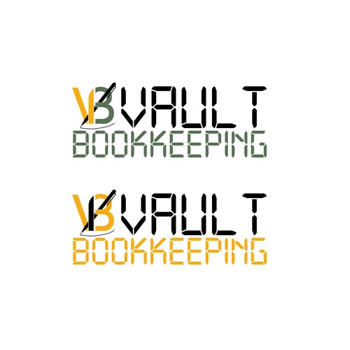 Create a simple and clean logo for a bookkeeping startup