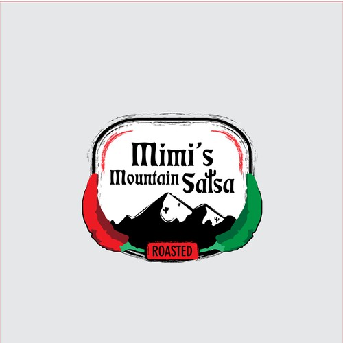 Logo proposal for “Mimi's Mountain Salsa”